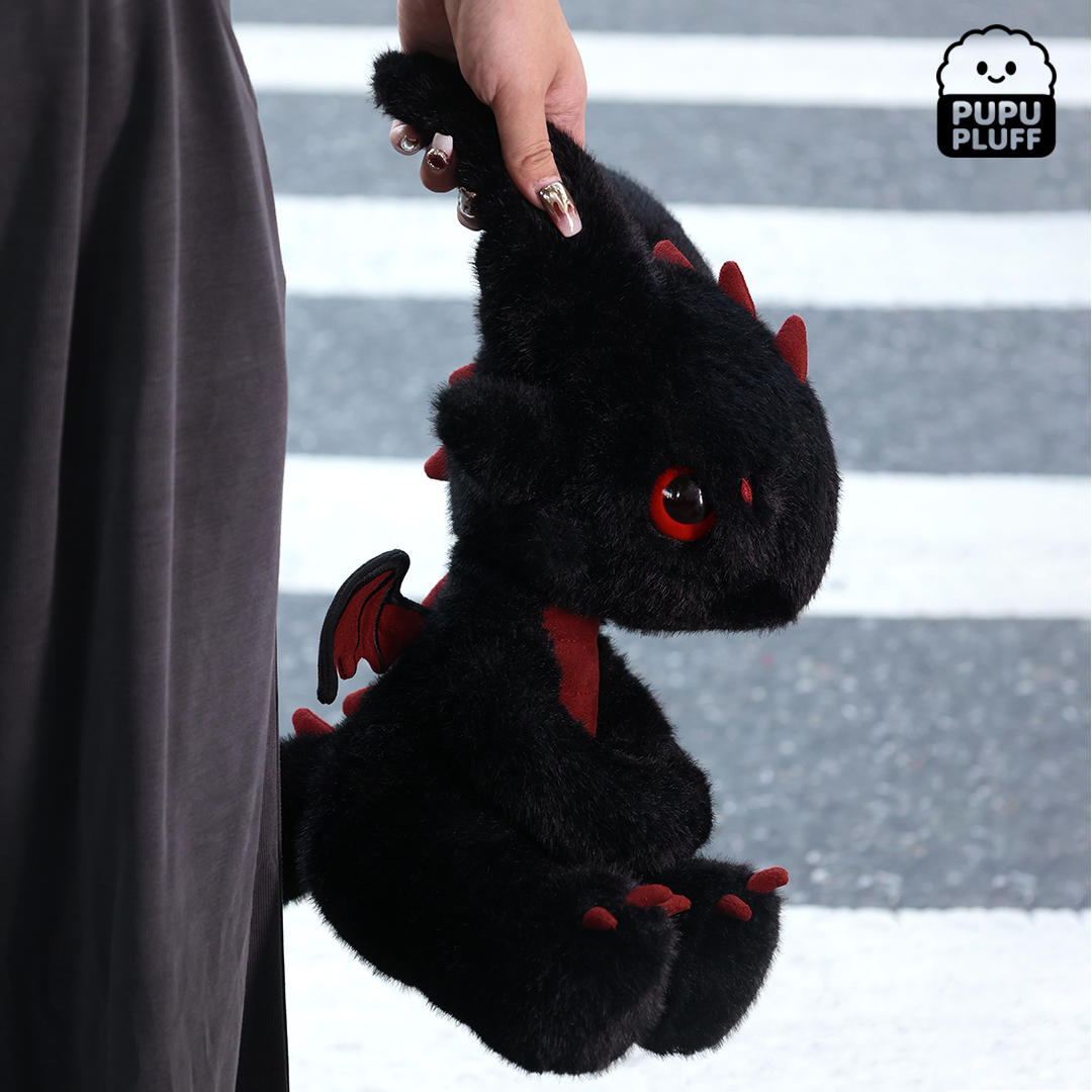Pupupluff Black Cloud Plush Toy – Large