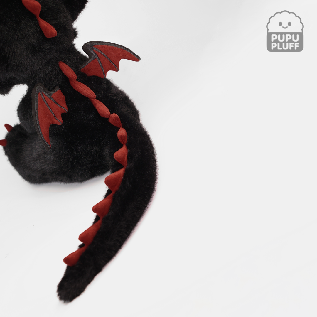 Pupupluff Black Cloud Plush Toy – Large