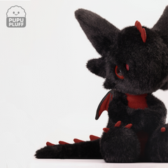 Pupupluff Black Cloud Plush Toy – Large